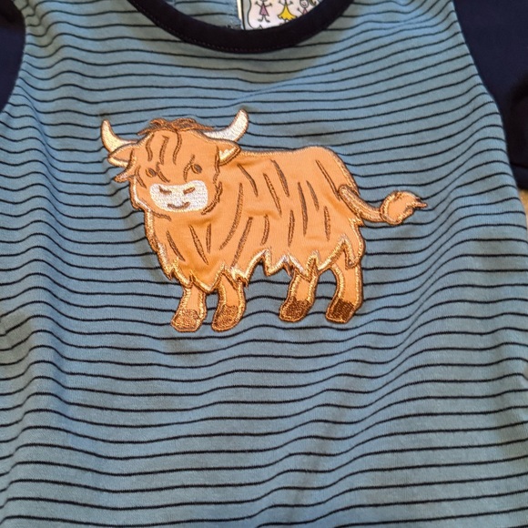Three Sisters Highland Cow Romper - Picture 2 of 2